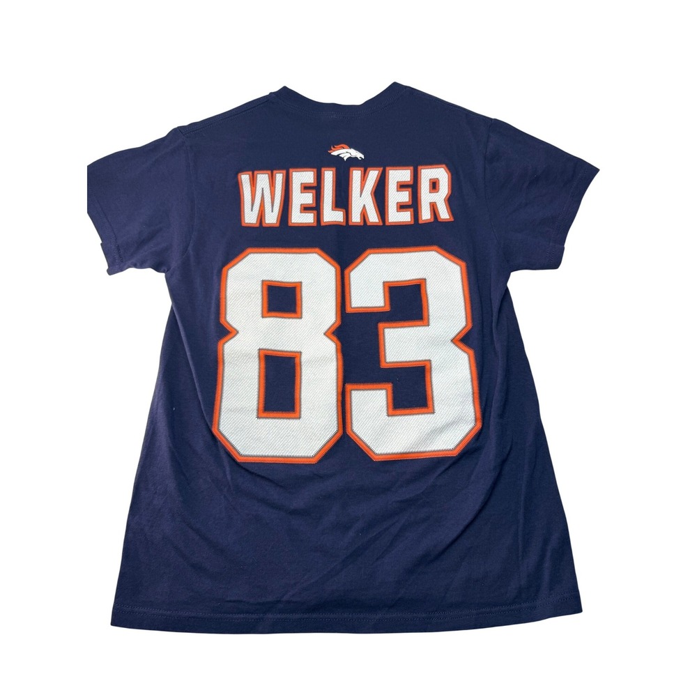 Denver Broncos Wes Welker 83 Super Bowl XLVIII Tee Shirt Mens Small Vintage